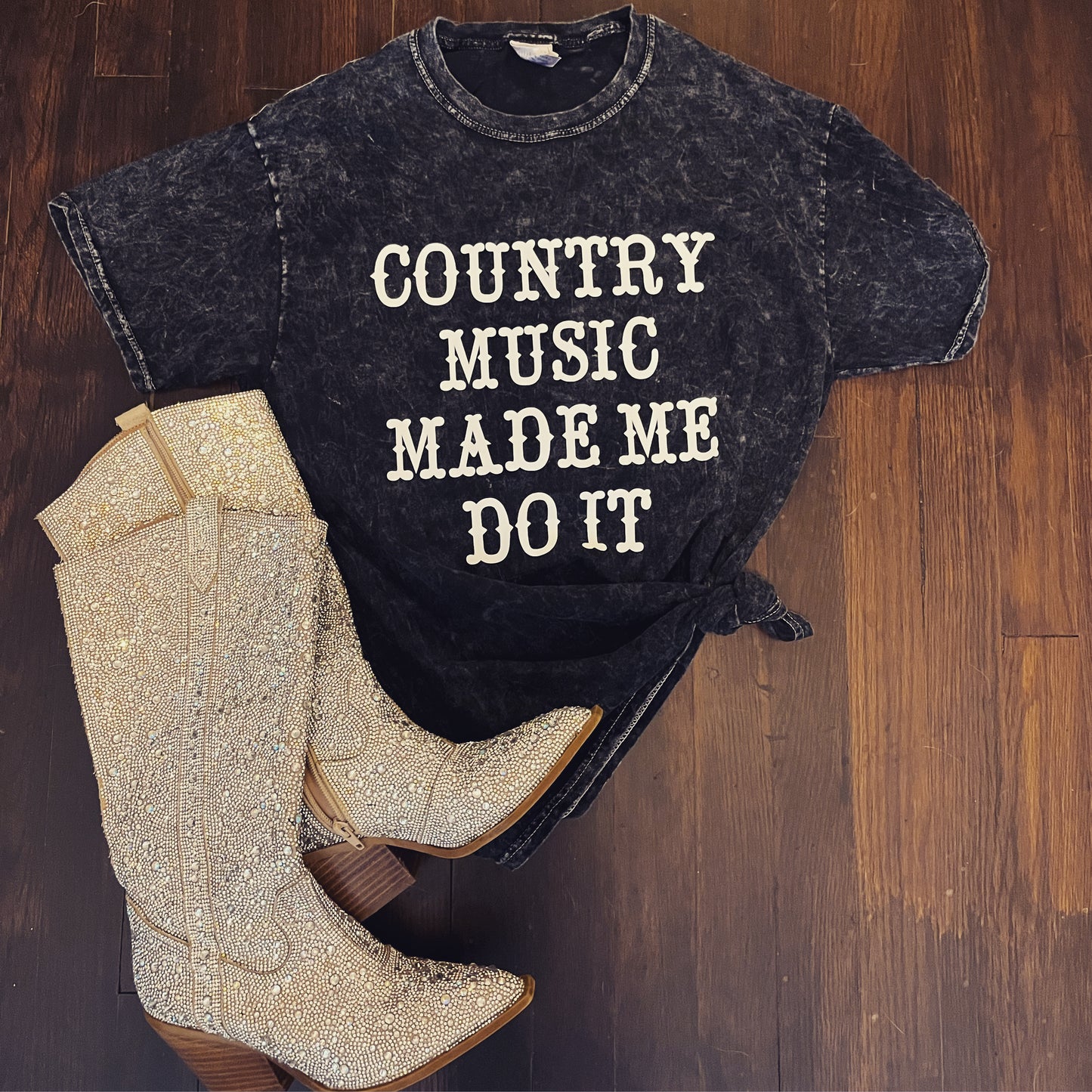 Country music made me do it vintage tee