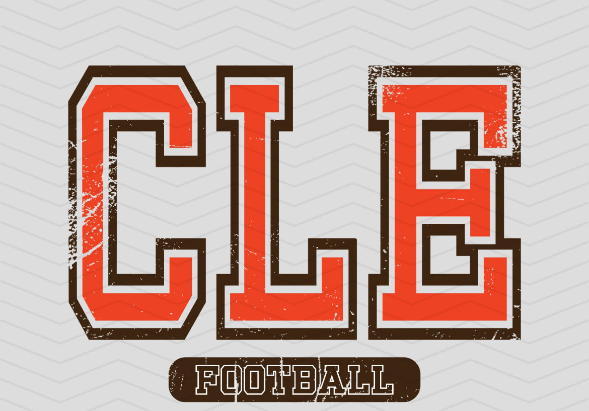 CLE football crewneck sweatshirt