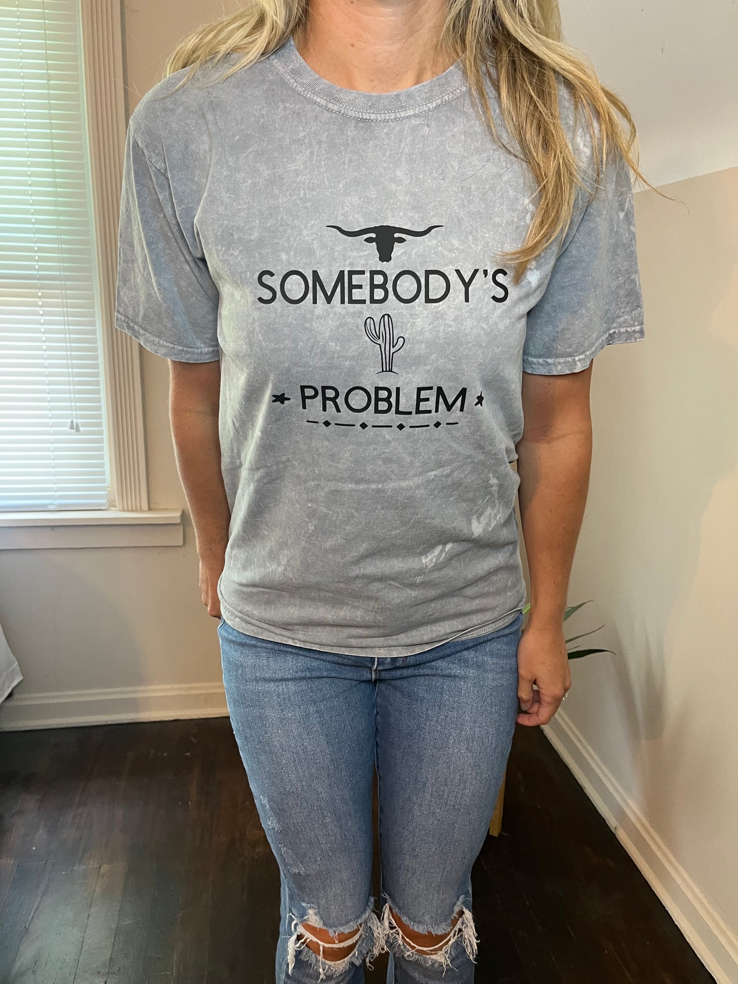 Somebody’s problem gray vintage tee